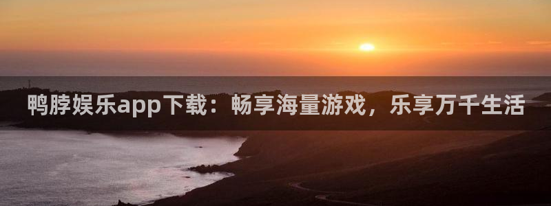 韦德1946安卓二维码：鸭脖娱乐app下载：畅享海量游戏，乐享万千生活